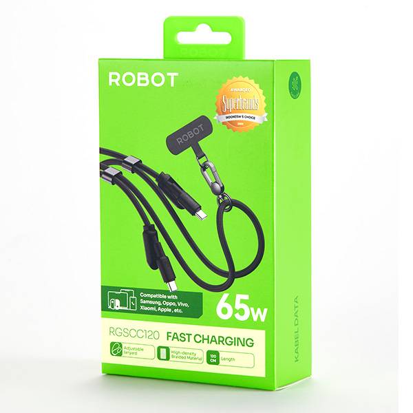 Robot RGSCC120 Type C to C 65W 1,2M Black