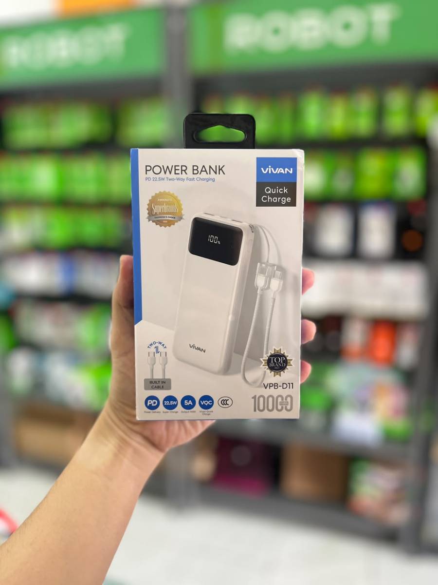 Vivan VPB-D11 Power Bank 10000mAh PD 22,5W White