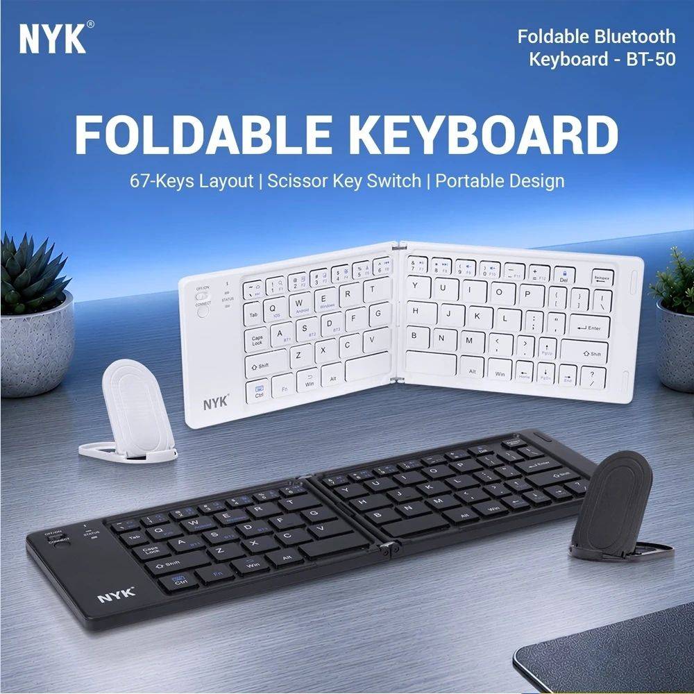 NYK BT-50 Bluetooth Keyboard White
