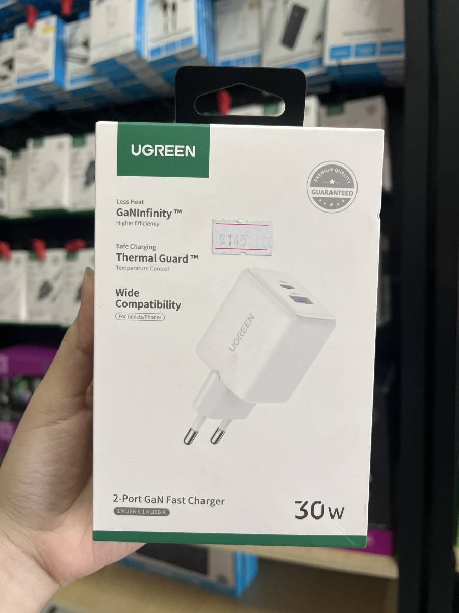 Ugreen 65015 Charger 30W 2-Port GaN White