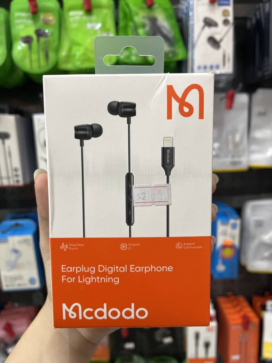 Mcdodo HP-1040 Earphone for Lightning Black