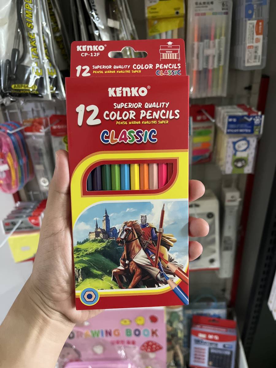 Pensil Warna Kenko CP-12F 12 Color Panjang