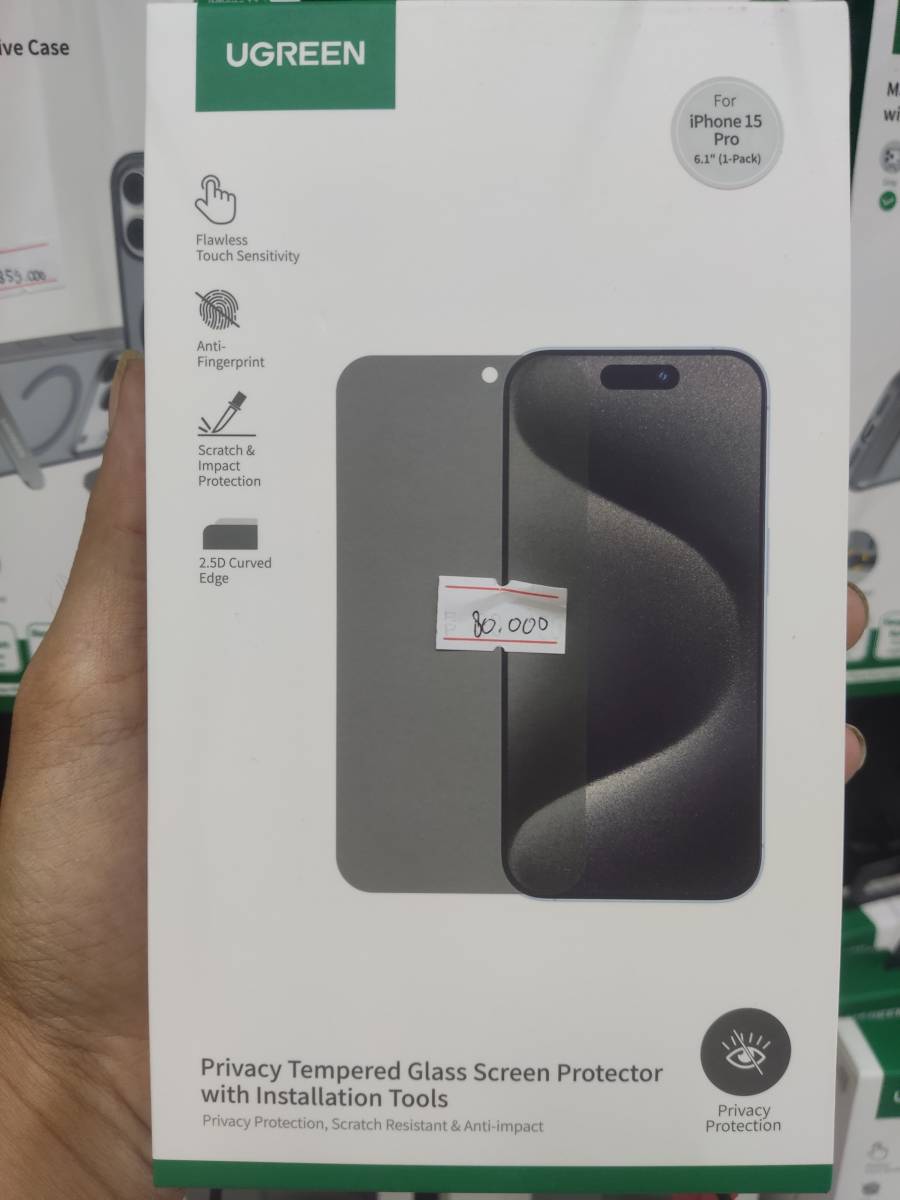 Ugreen 25629 Tempered Glass For IPhone 15 Pro