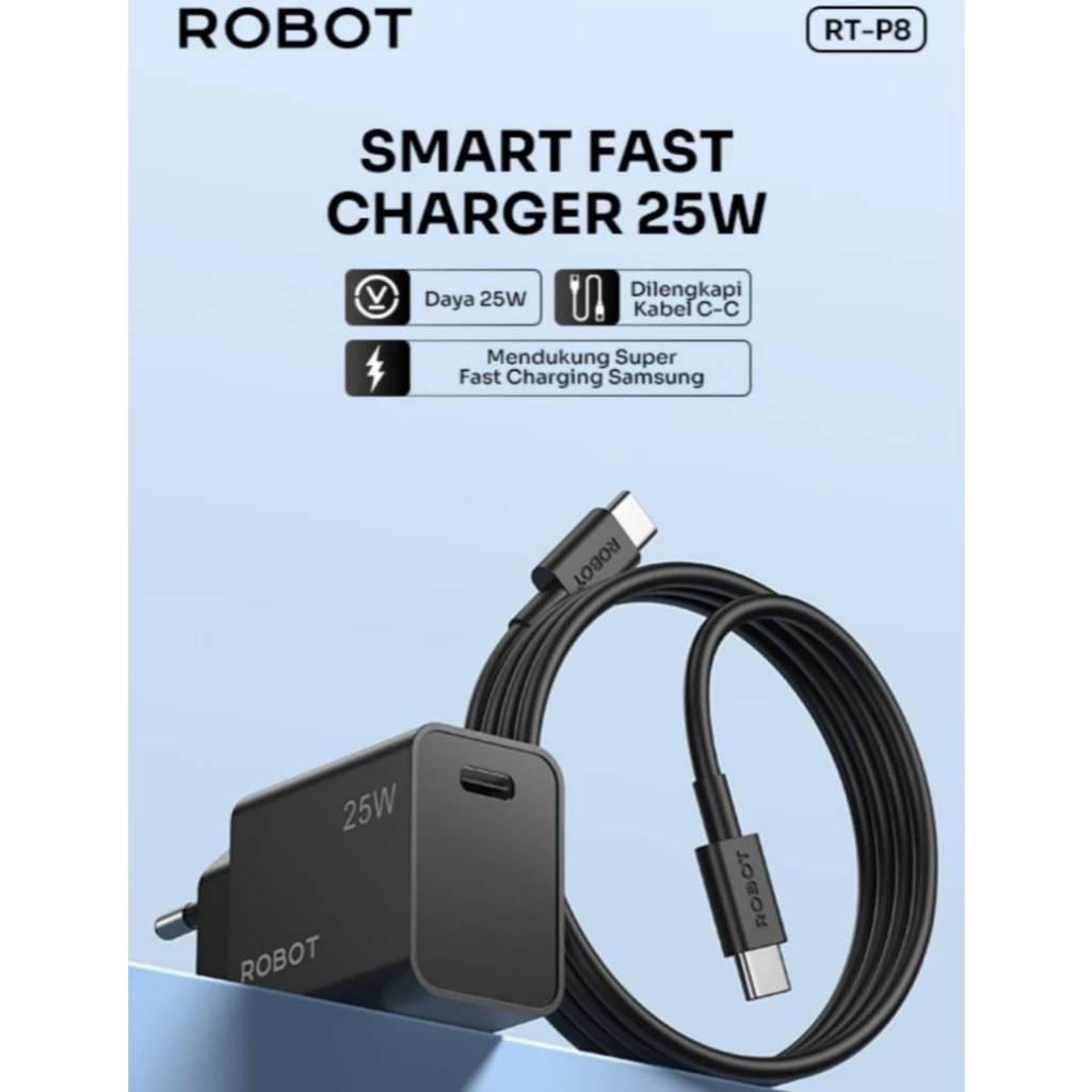 Robot RT-P8 25W PD Fast Charger Suit (SFC Support)