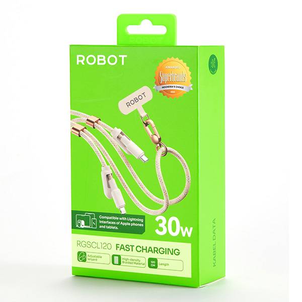 Robot RGSCL120 Type C to Lightning 30W 1,2M Beige