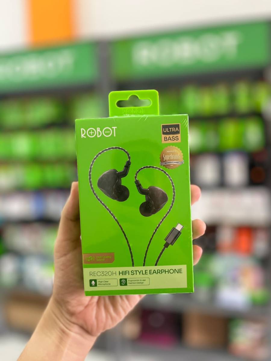 Robot REC320H Earphone Type C Black