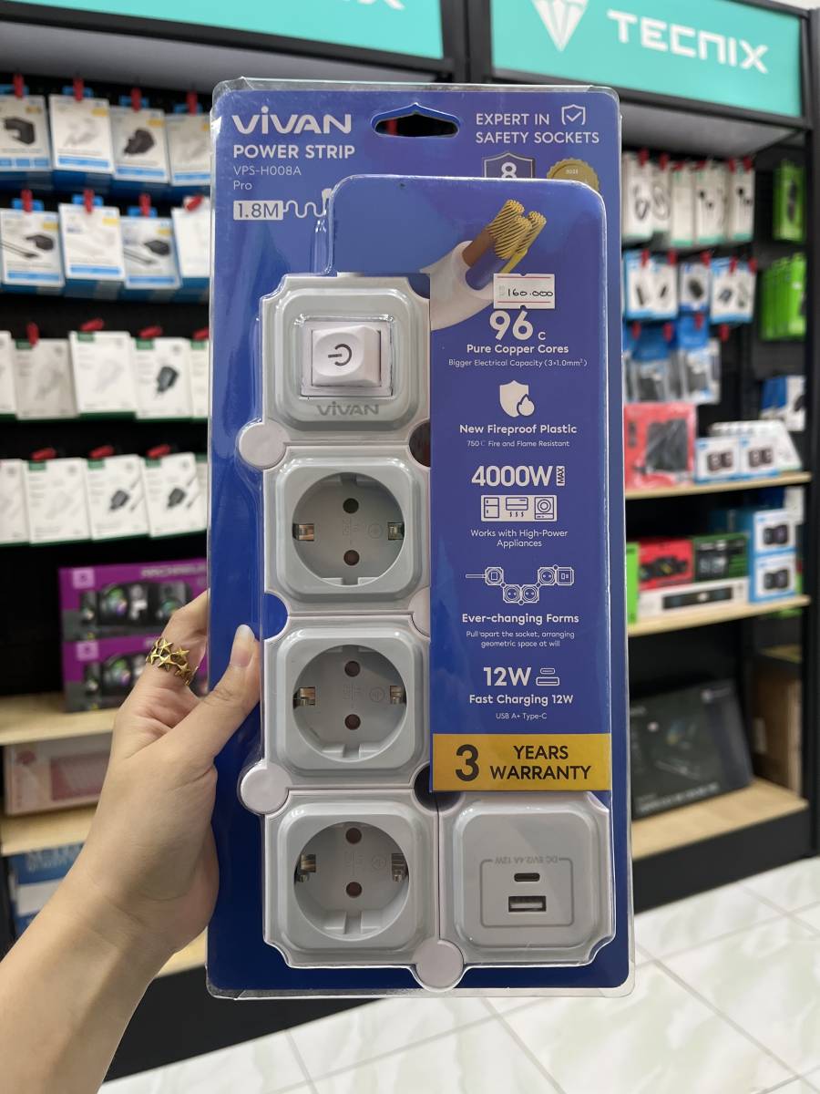Vivan Power Strip VPS-H008A Pro
