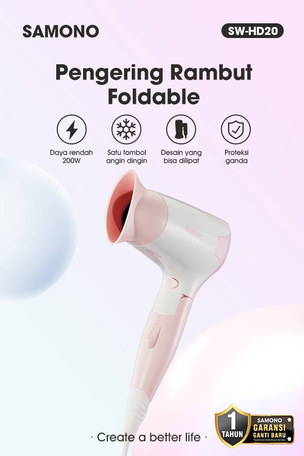 SAMONO SW-HD20 HAIR DRYER PINK