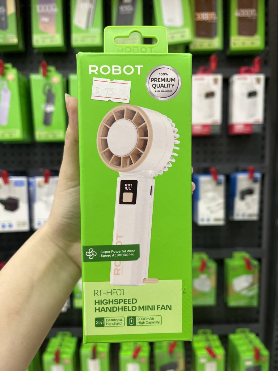 Robot RT-HF01 Kipas Portable Mini Highspeed White