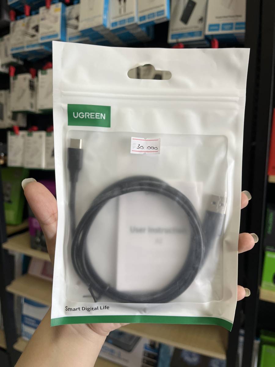 Ugreen USB-A 2.0 to Type C Cable 1M Black (60116)