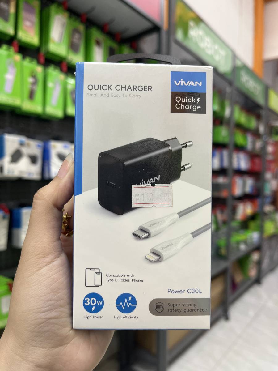Vivan Power C30L Charger Set Black