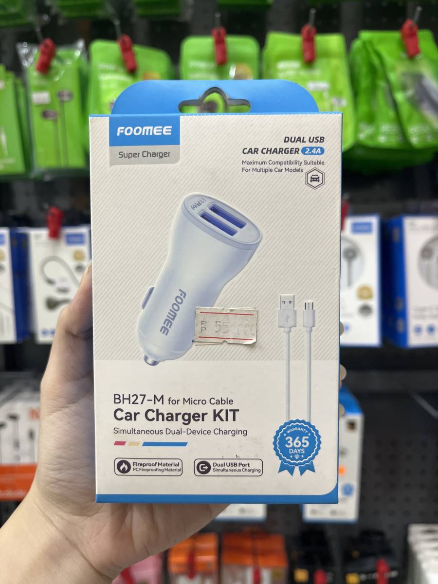Foomee BH27-M Car Charger Kit