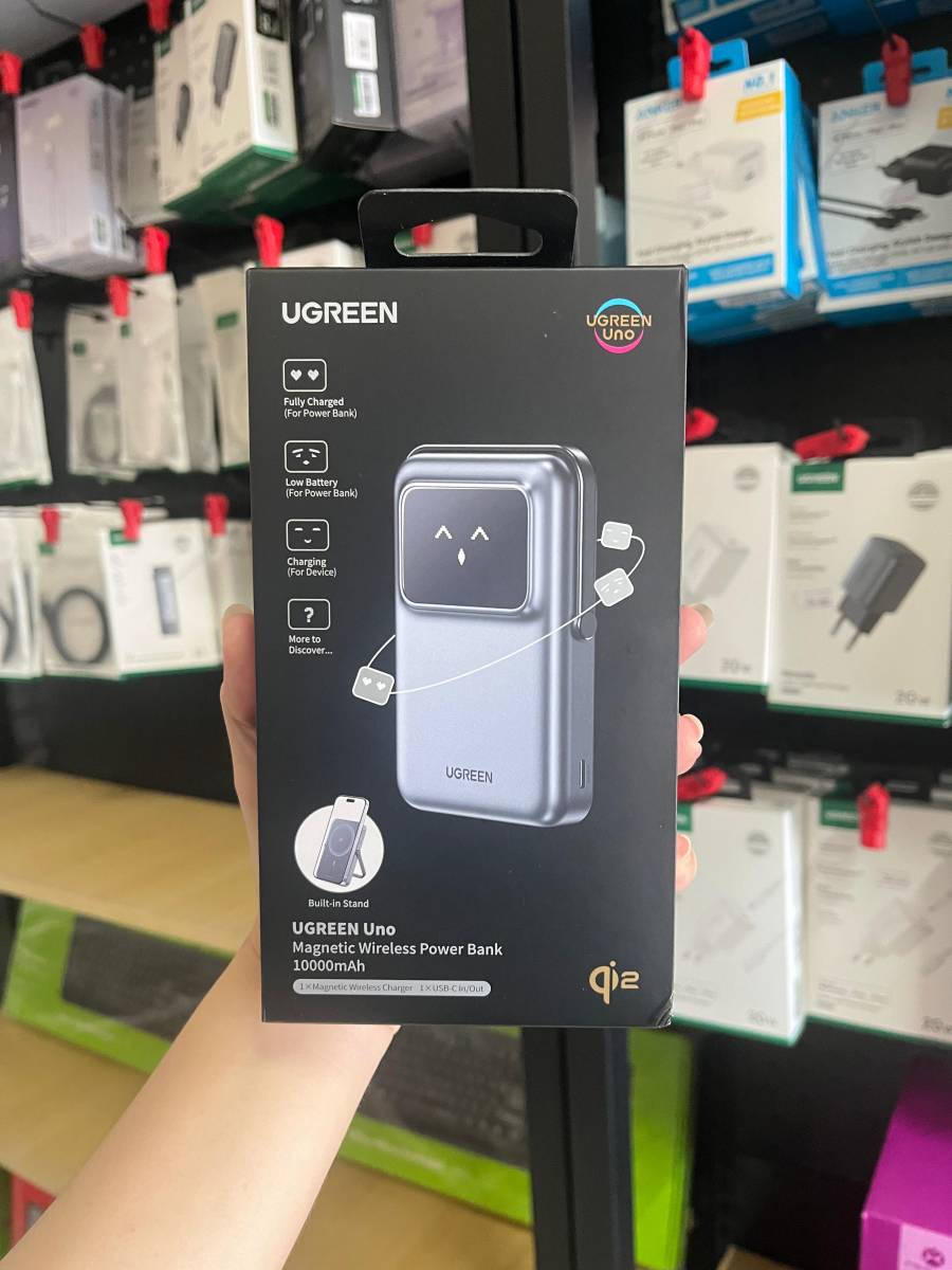 UGREEN 45329 Uno Powerbank Magsafe Q12 15W 10.000 mAh Abu
