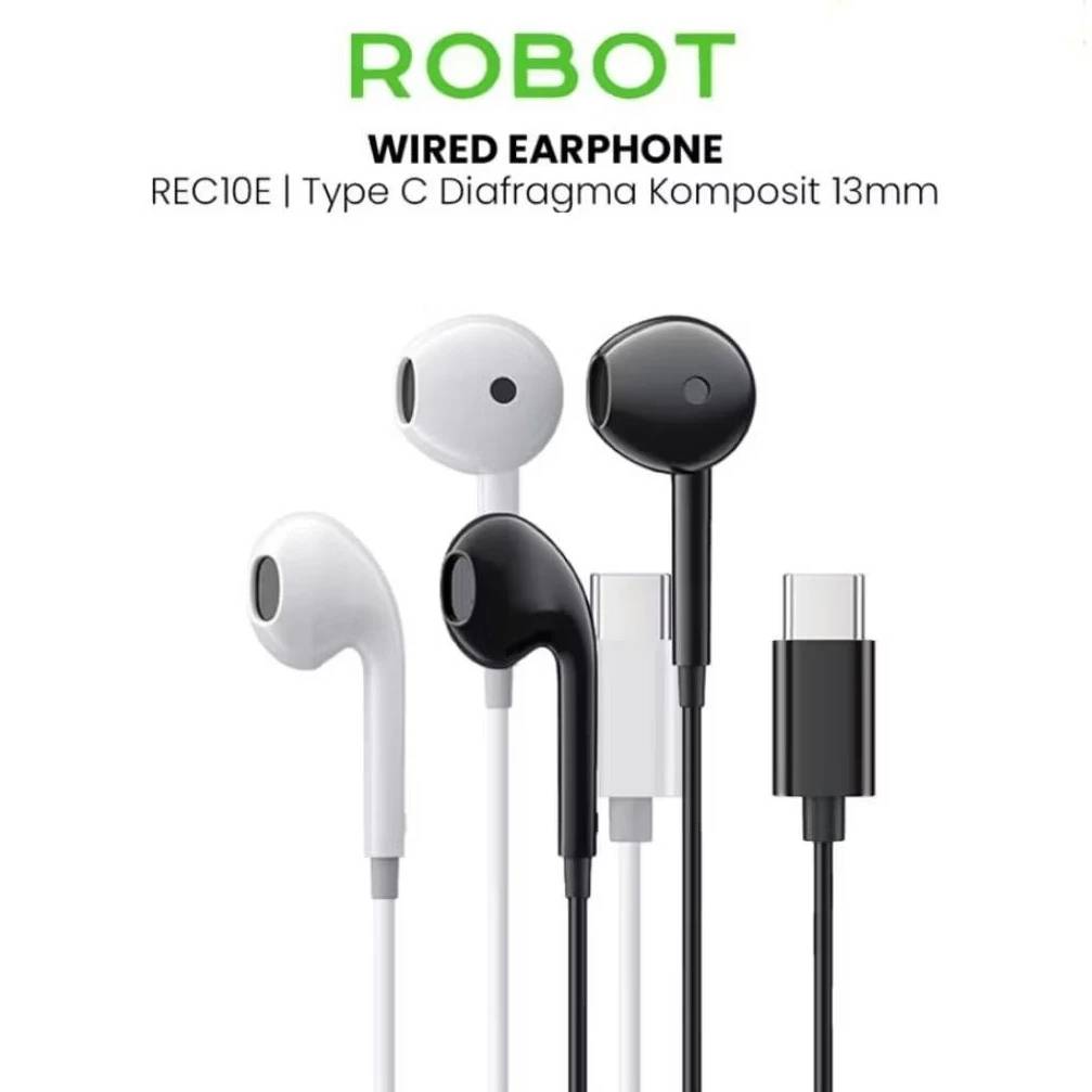Robot REC 10E Earphones Type C Black