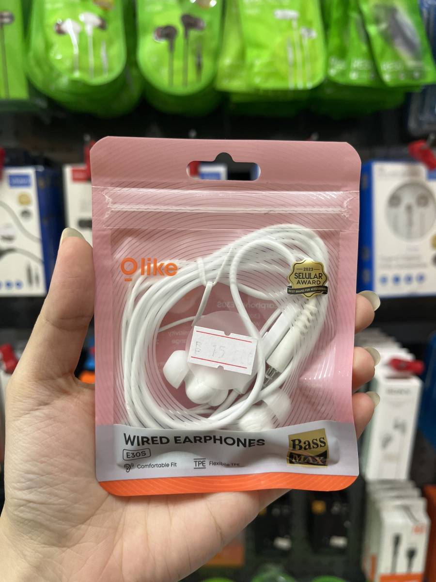 Olike E30S Wired Earphones White