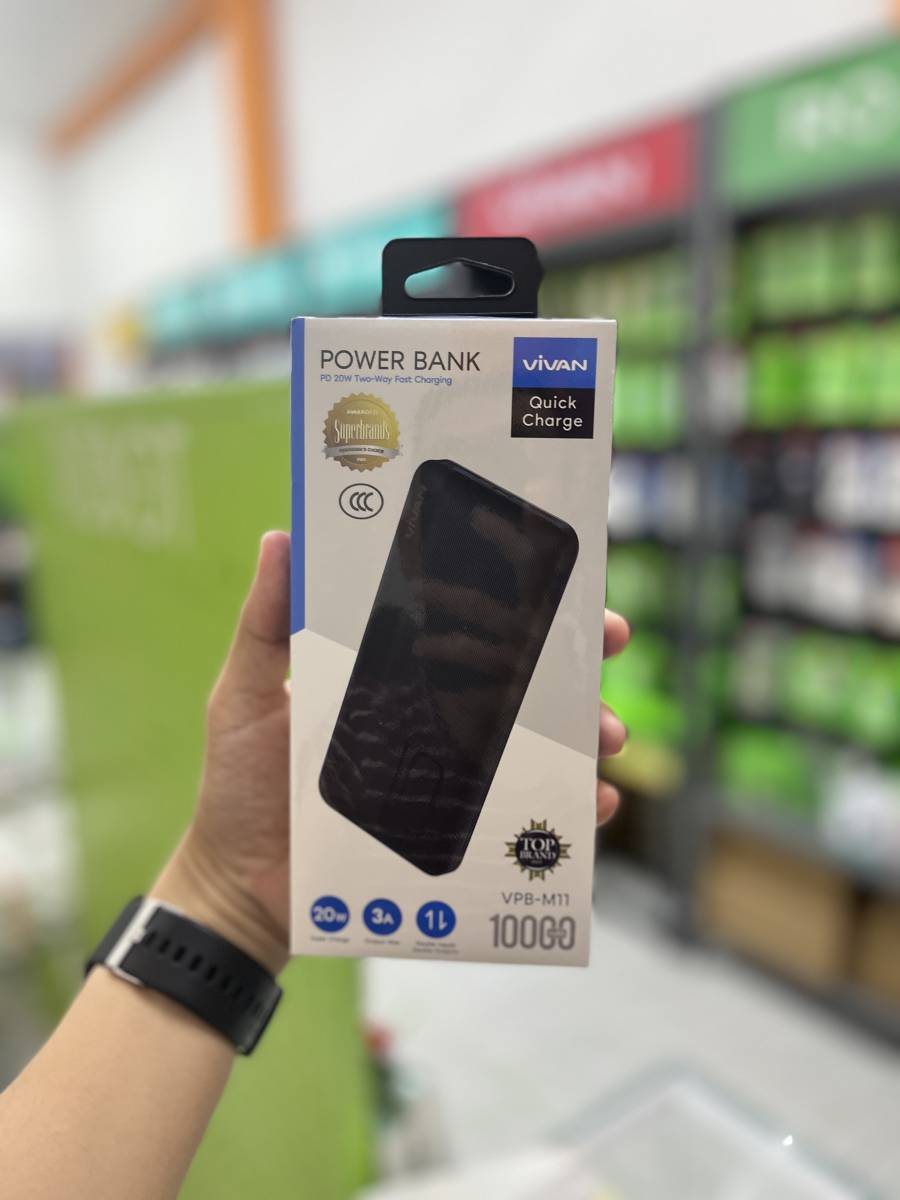 Vivan VPB-M11 Powerbank 10000 Mah 20W Black