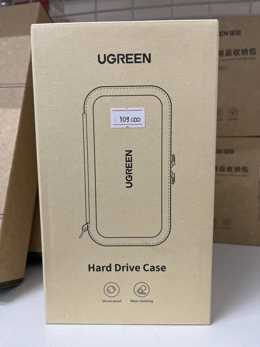 Ugreen 50274 Hard Drive Case Storage Bag Large Size Black