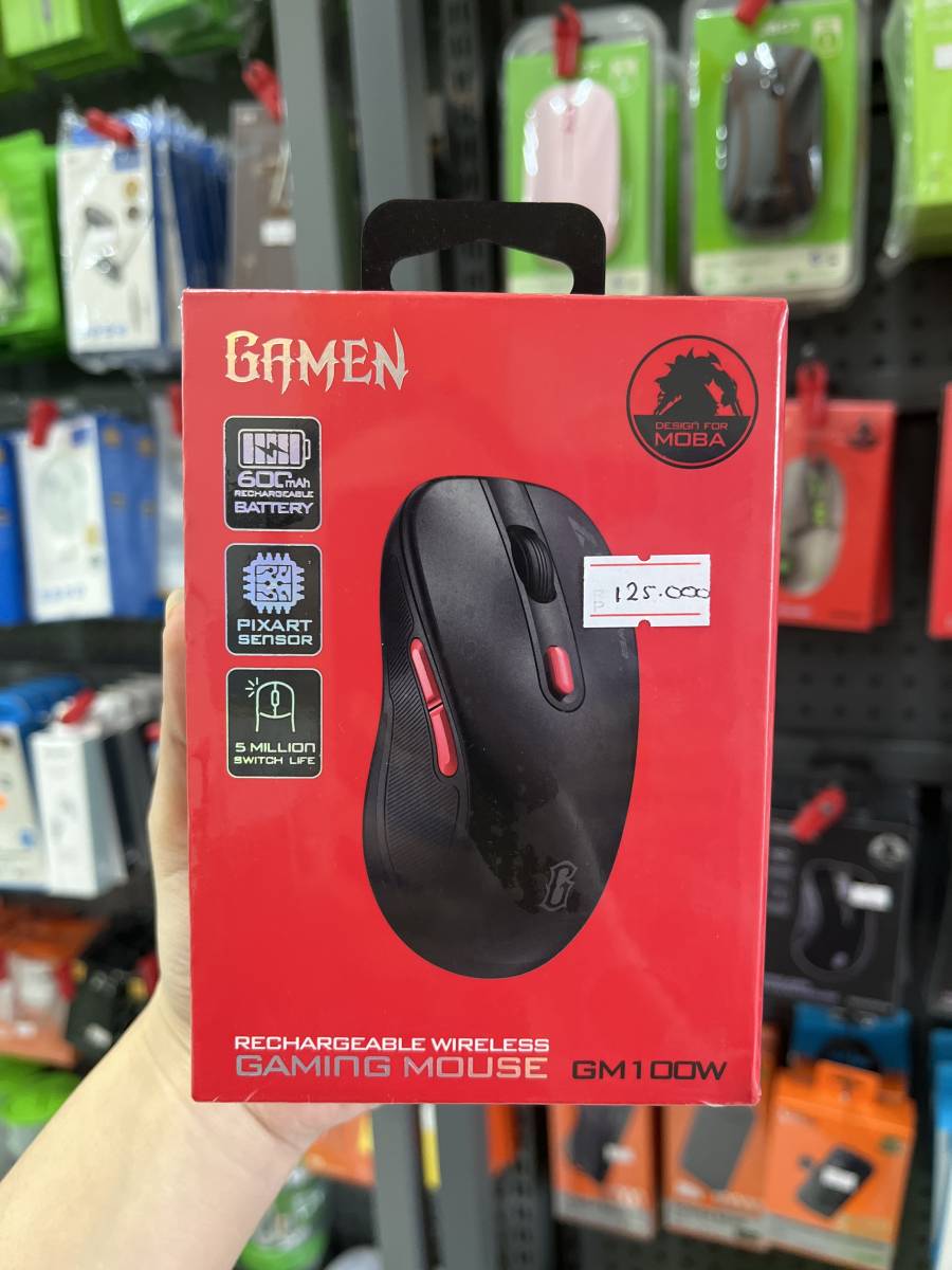 Gamen GM100W Gaming Mouse Rechargeable Wireless Black