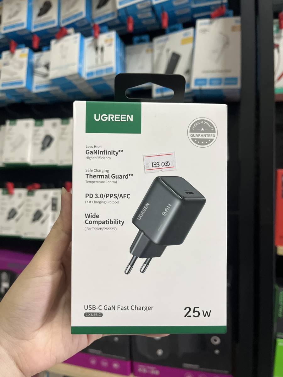 Ugreen 65736 Charger Type C 25W Black (PD 3.0/PPS/AFC)