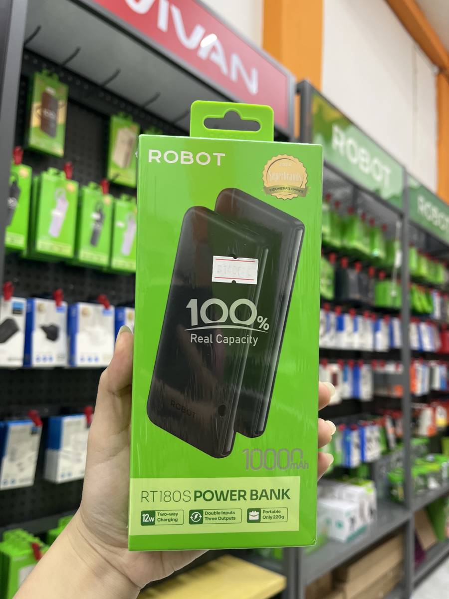 Robot RT180S Powerbank 10.000mah Black