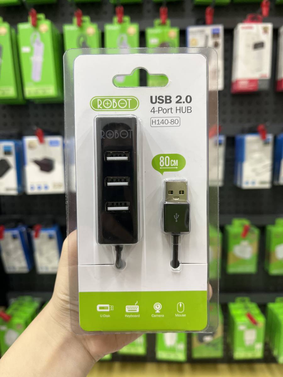 Robot H140-80 USB 2.0 4-Port Hub
