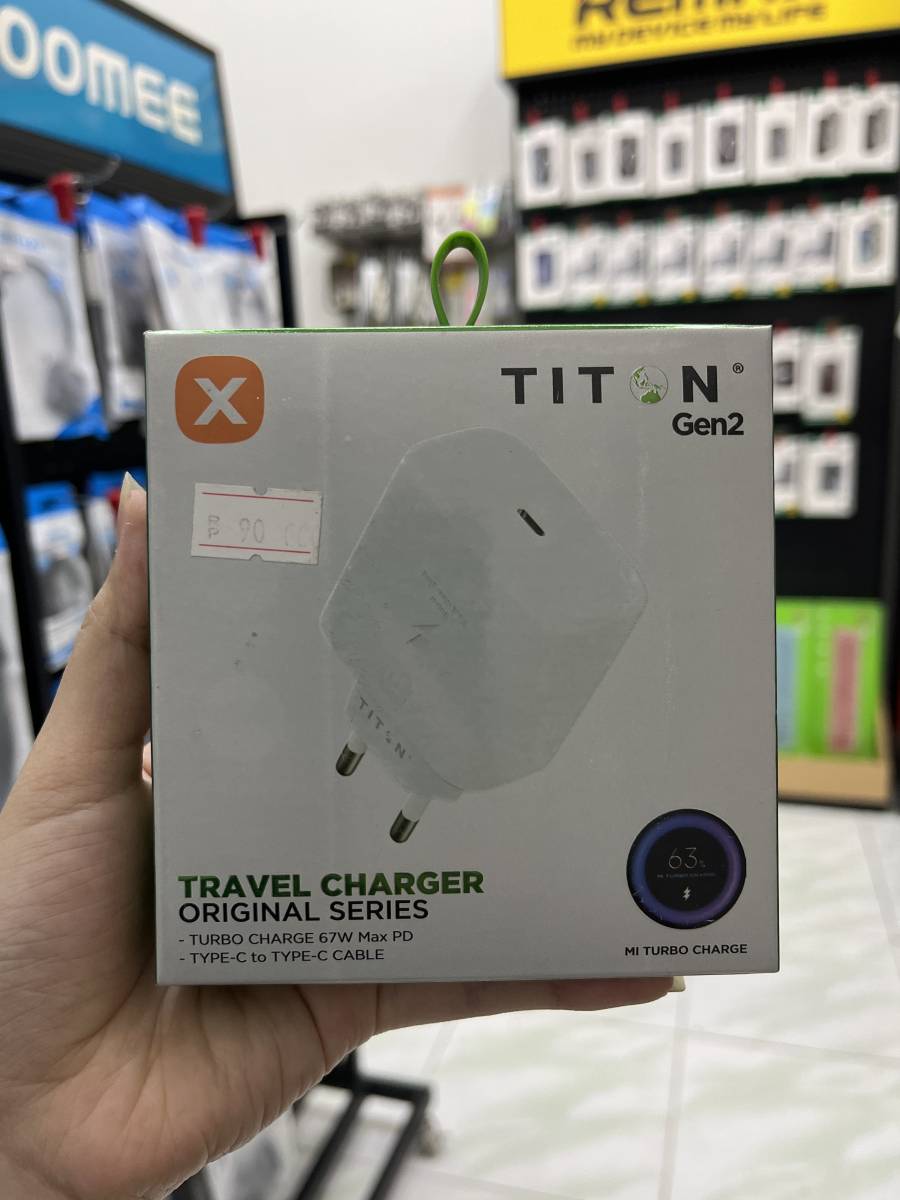Travel Charger Titon Gen 2 Xiaomi 67W (Cable Type C to Type C) With Cable