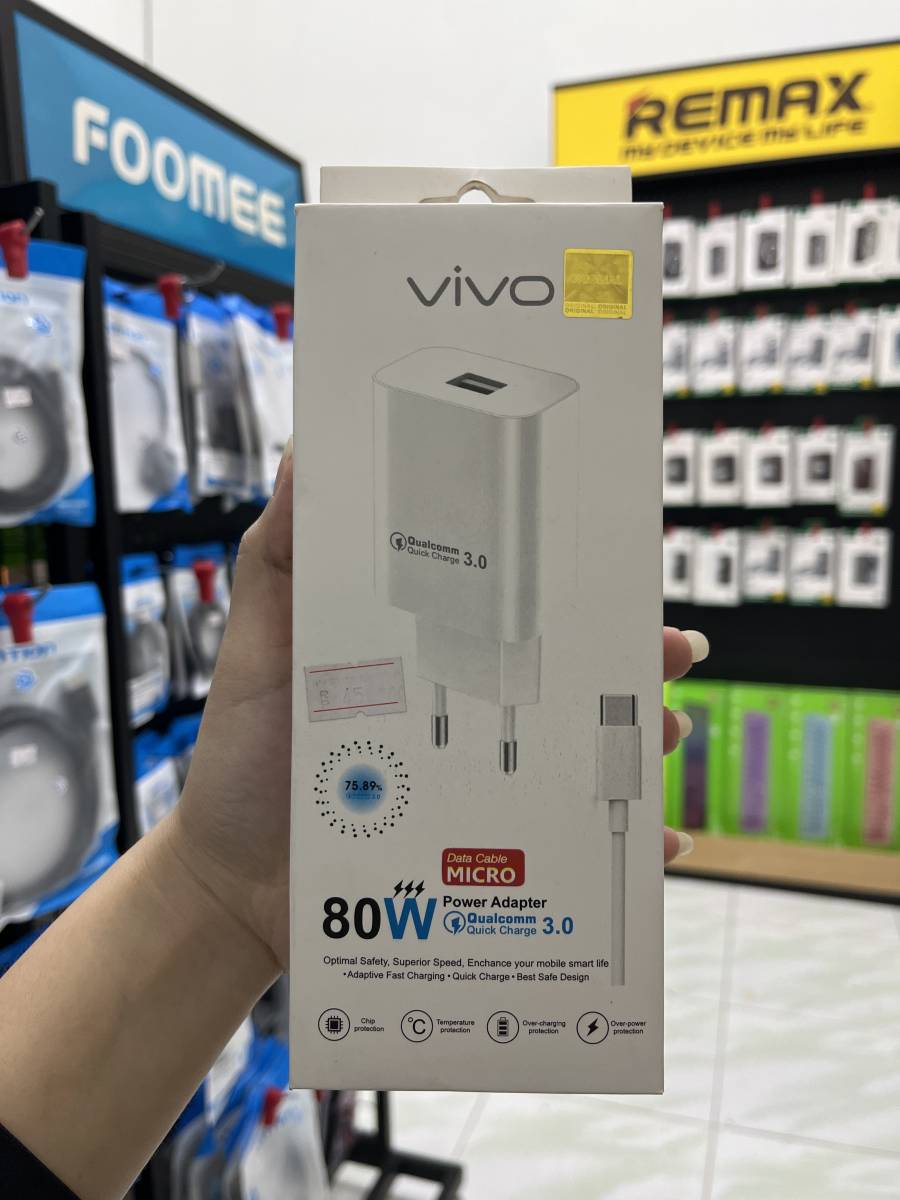 Charger Set Vivo 80W with Micro Cable - Non ORI