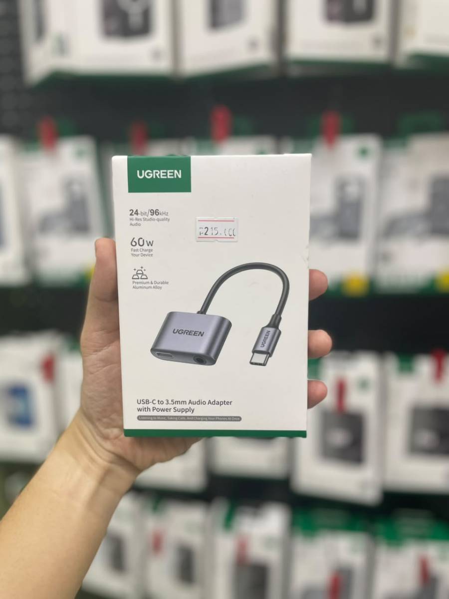 Ugreen 60164 Adapter USB-C to 3.5mm Audio+Charging