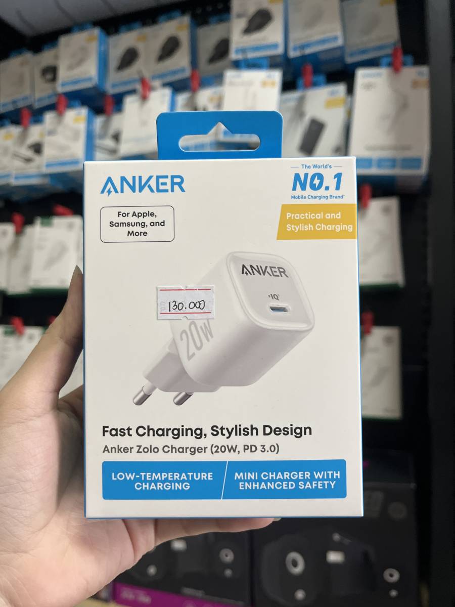 Anker Zolo Charger (20W, PD 3.0) White