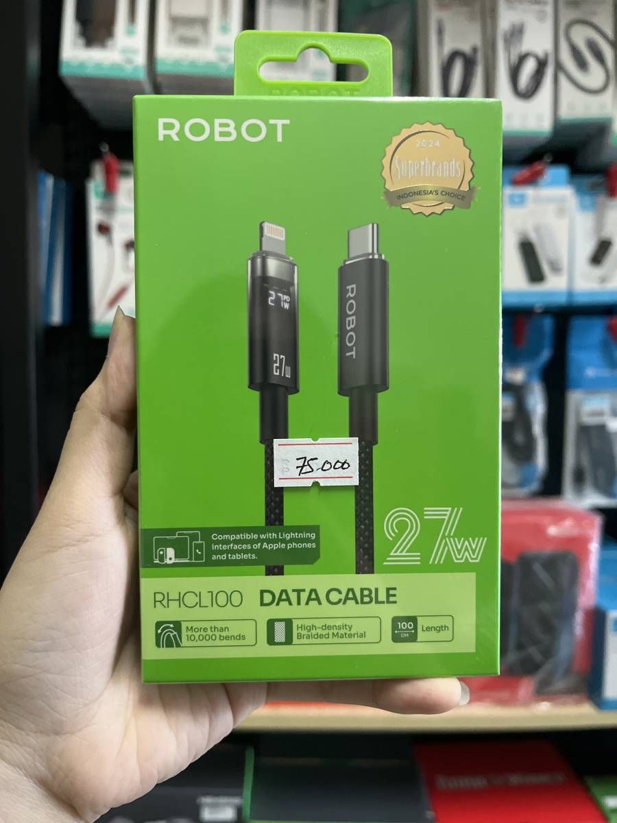 Robot RHCL100 Data Cable Type-C to Lightning 27W With LED