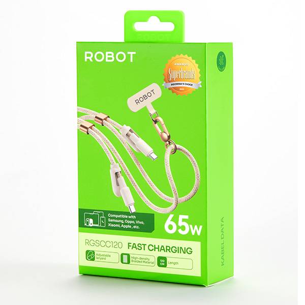 Robot RGSCC120 Type C to C 65W 1,2M Beige
