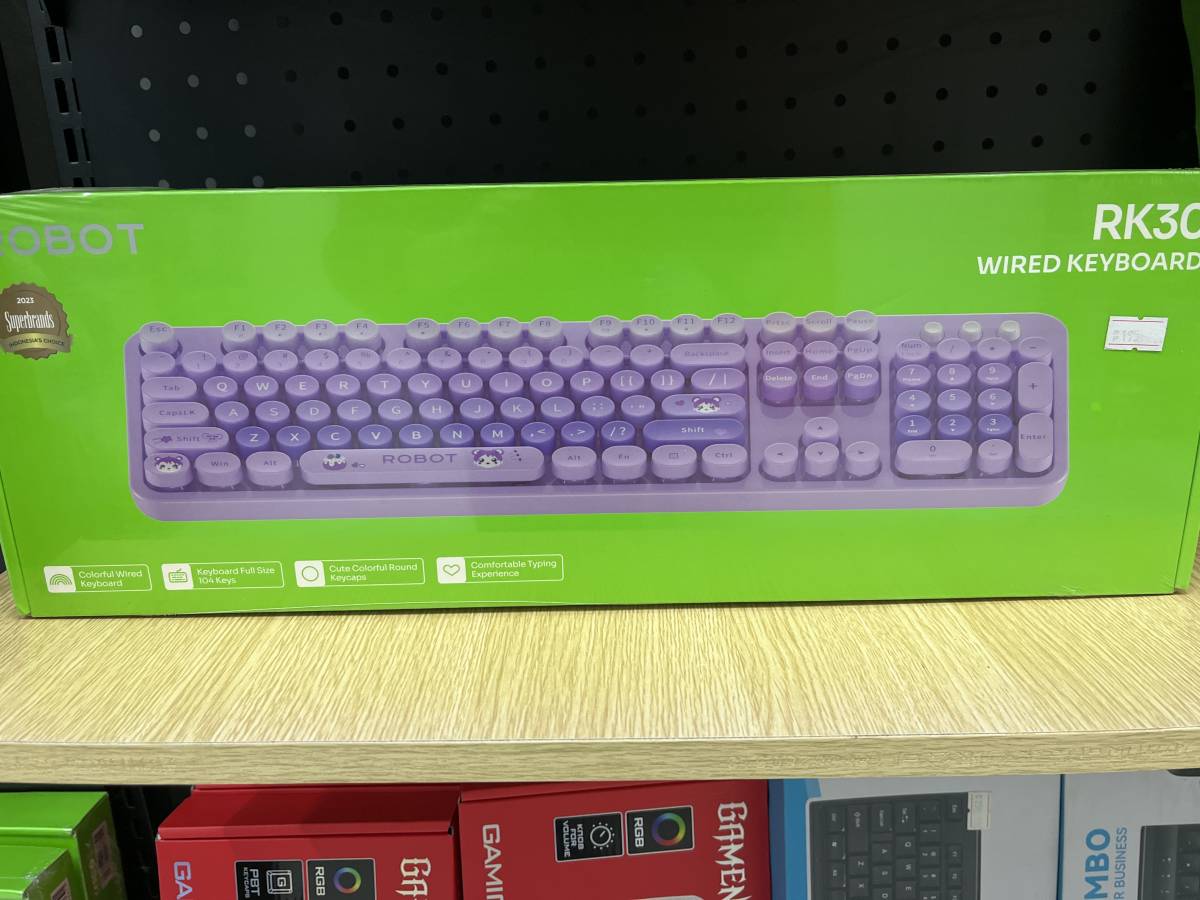 Robot RK30 Wired Keyboard Purple