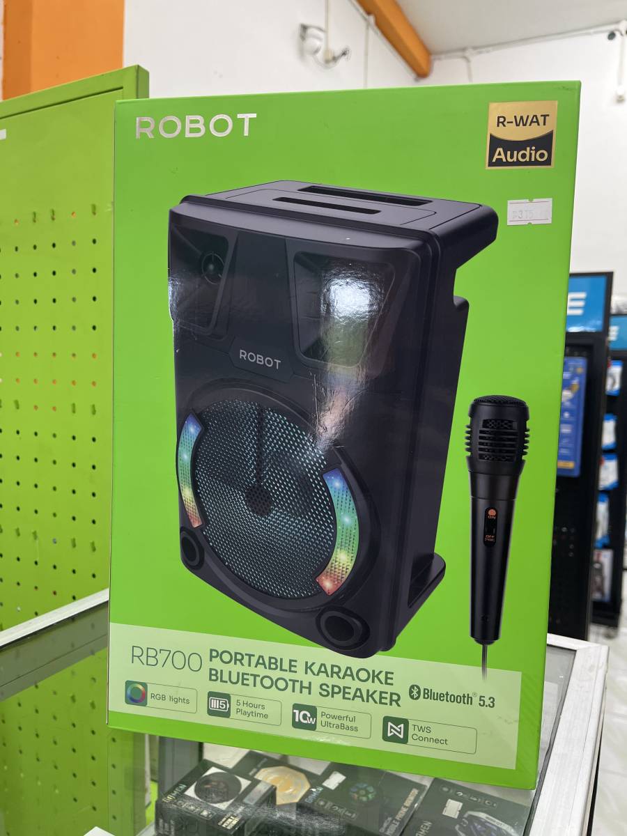 Robot RB700 Speaker Bluetooth Karaoke + Mic