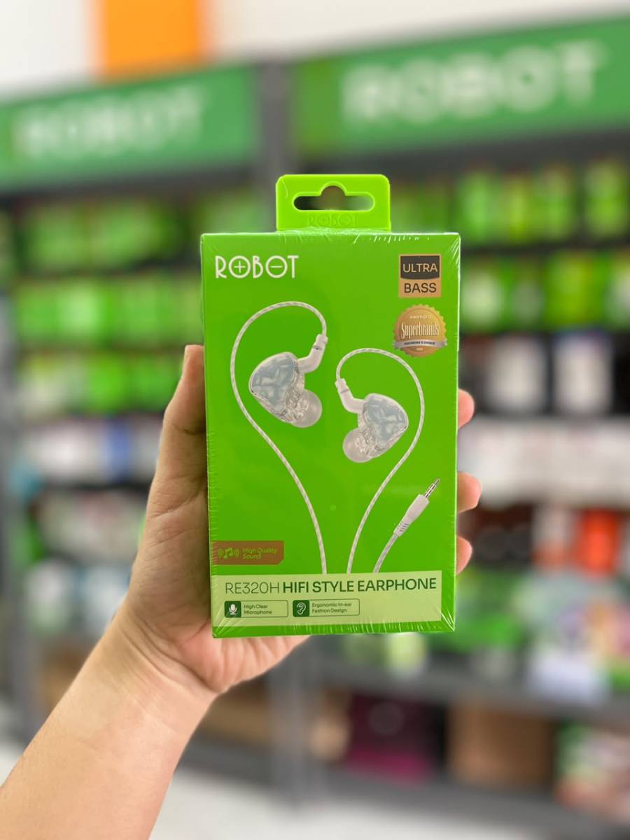 Robot RE320H Earphone Jack Audio White