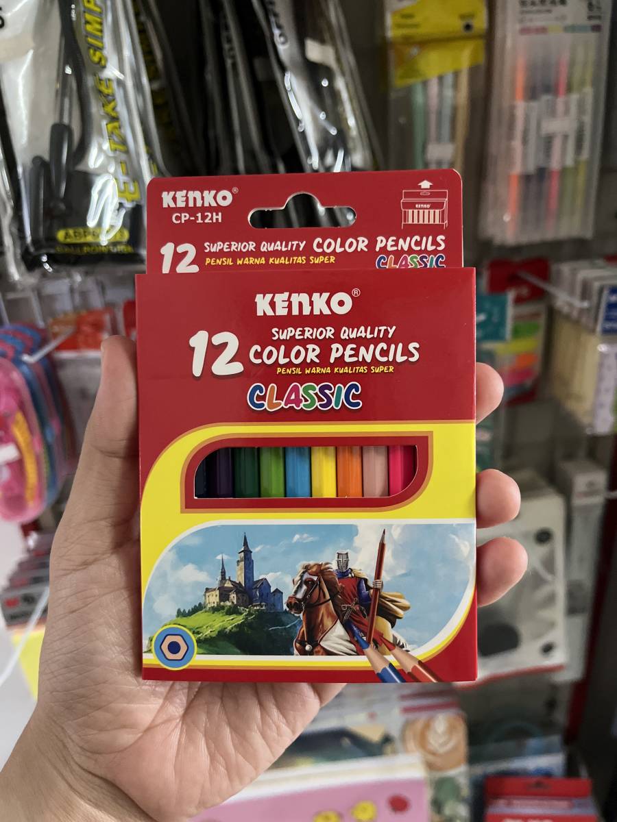 Pensil Warna Kenko CP-12H 12 Color Pendek