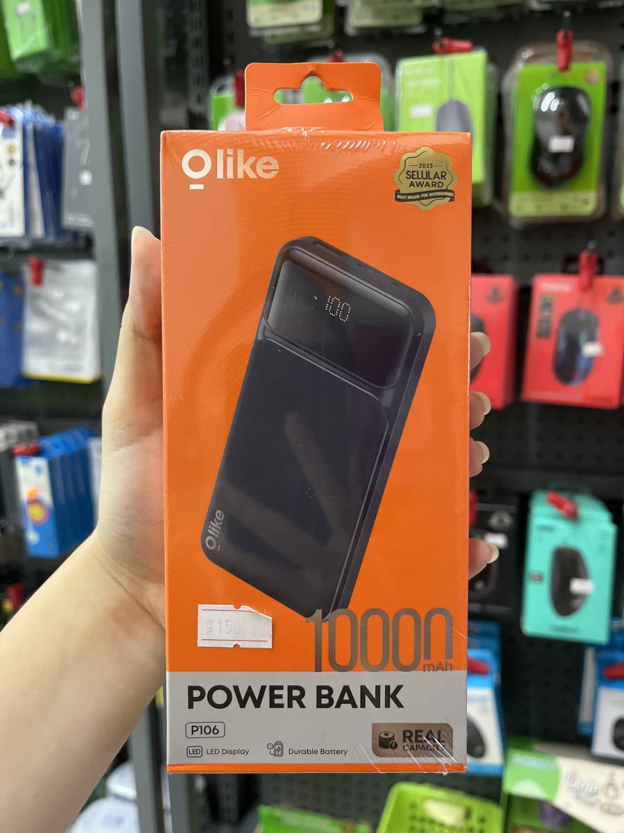 Olike P106 Powerbank With Led Display 10.000mAh Black