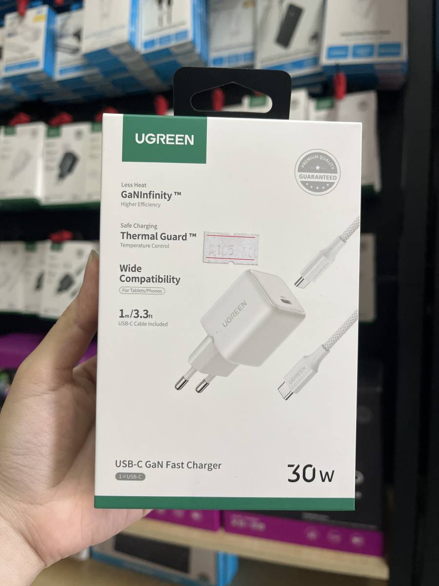 Ugreen 65013 Charger Set Type C 30W GaN White
