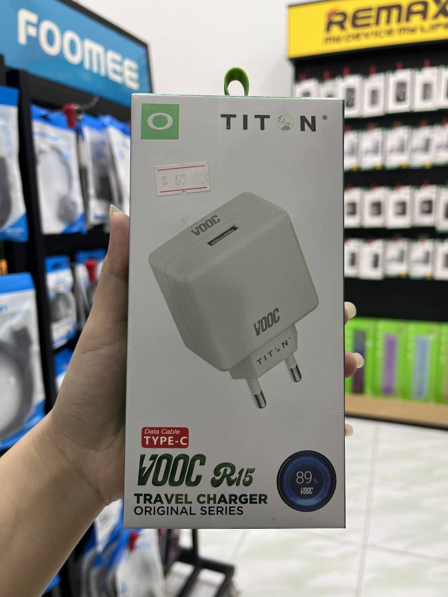 Travel Charger Titon VOOC Realme R15 Type C