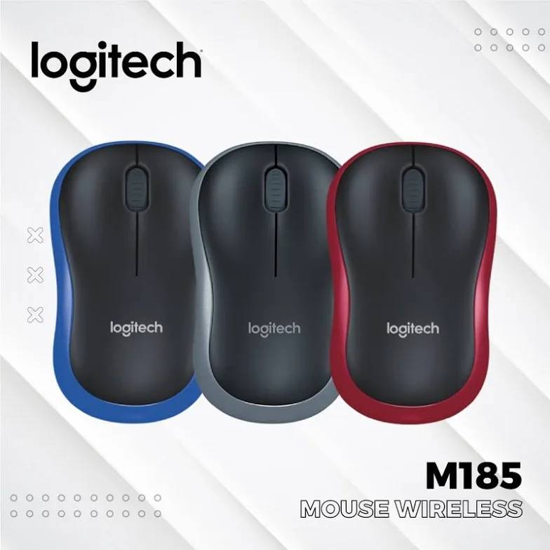 Logitech M185 Wireless Mouse Gray