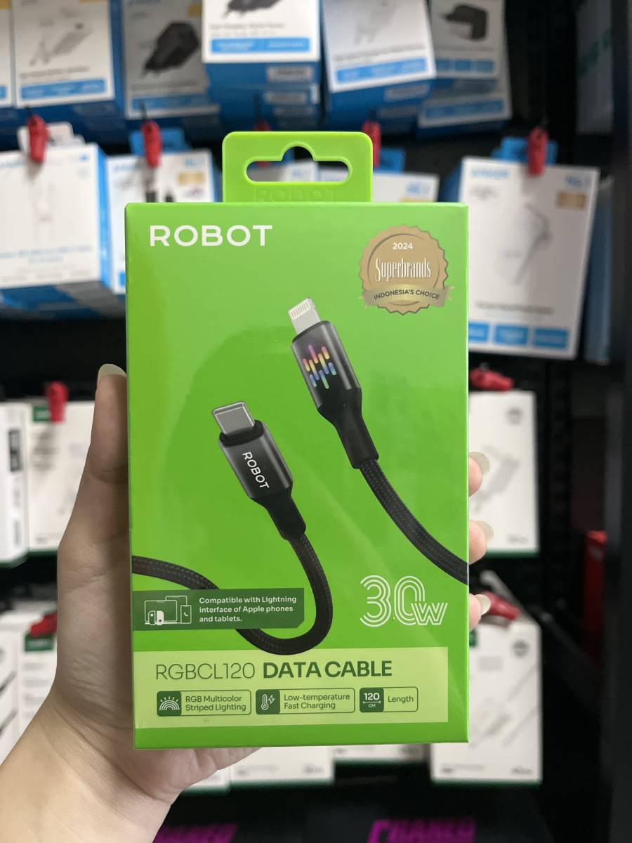 Robot RGBCL120 Data Cable Type C to Lightning