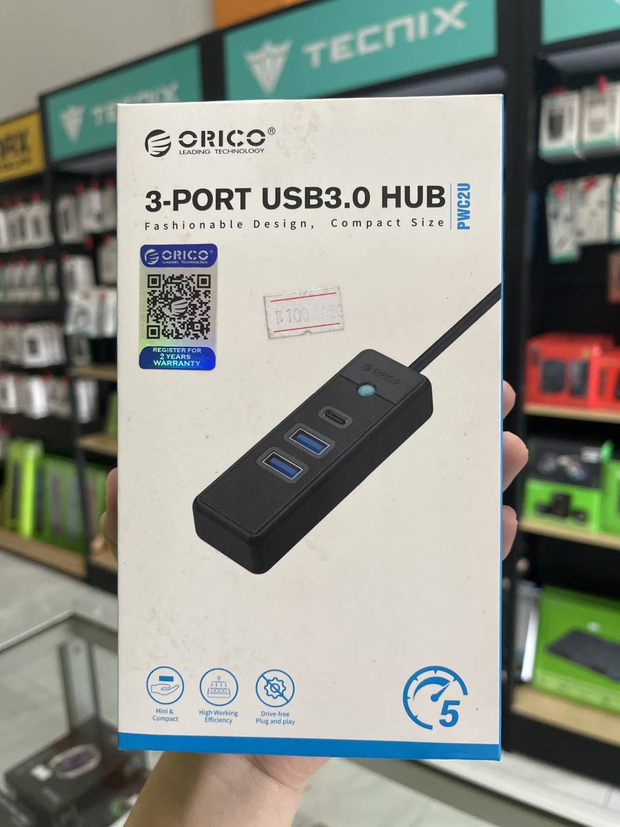 Orico USB3.0 Hub 3 Port + Type C Port - PWC2U Black