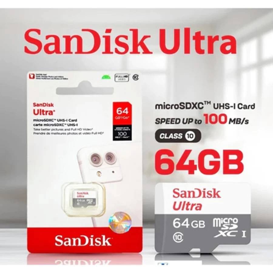 Sandisk Ultra micro SDXC UHS-I Card 64Gb 100mbps
