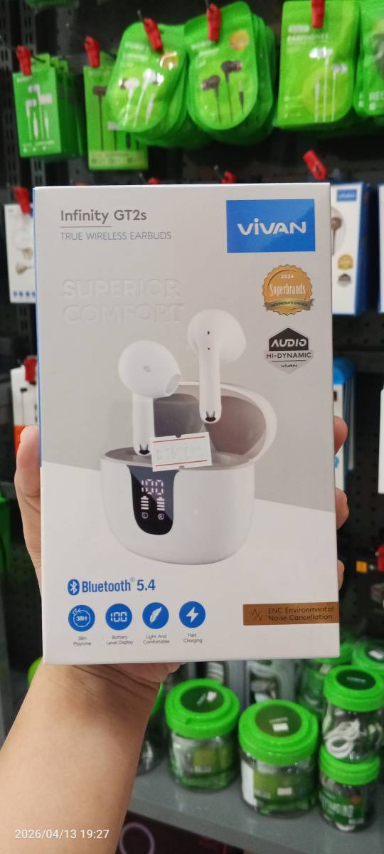 Vivan Infinity GT2s TWS Earphones White