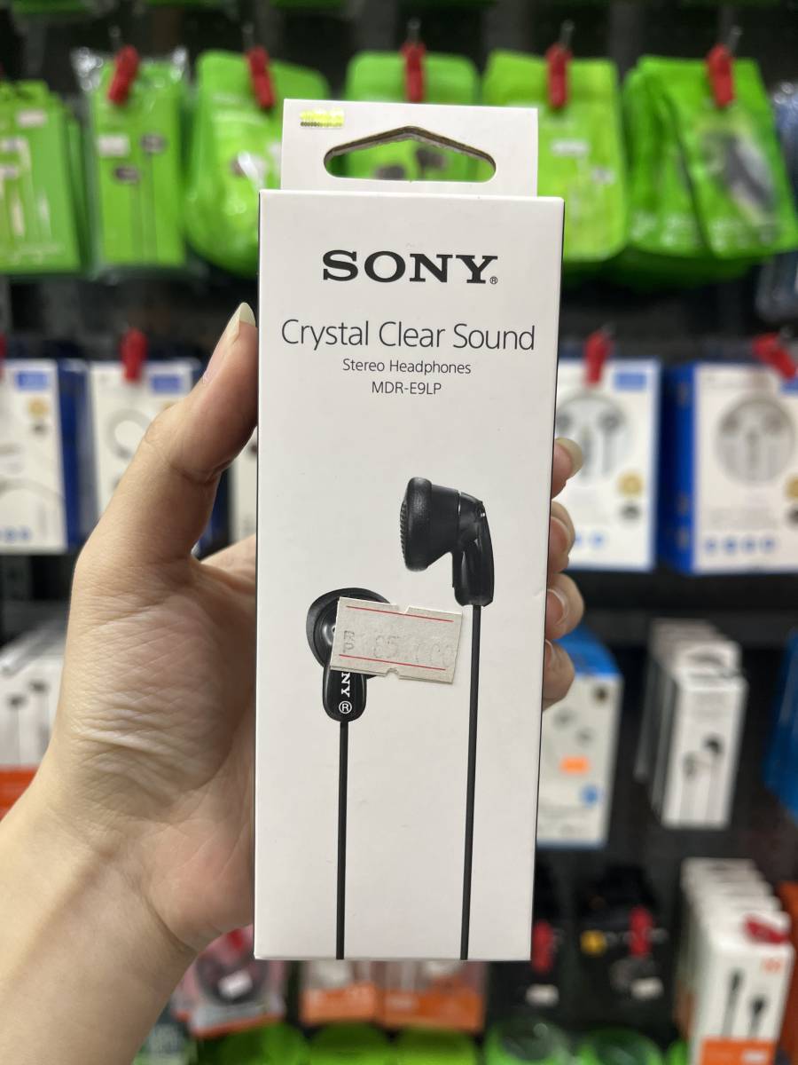 Sony Earphones Crystal Clear Sound MDR-E9LP Black