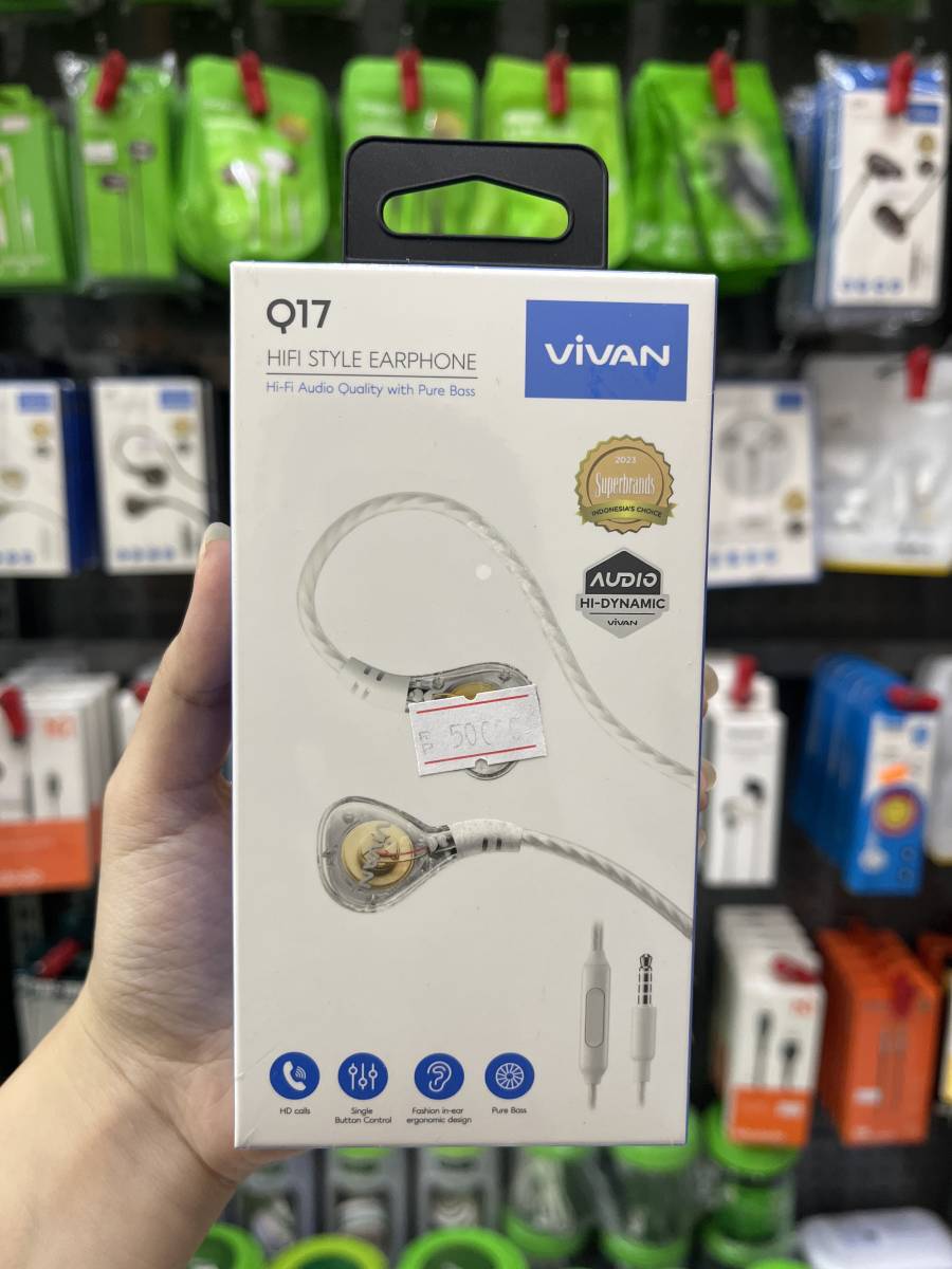 Vivan Q17 Wired Earphone White